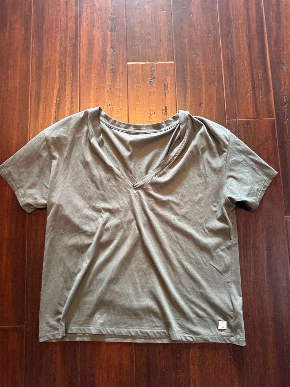 Vuori Olive V-Neck Short Sleeve Tee